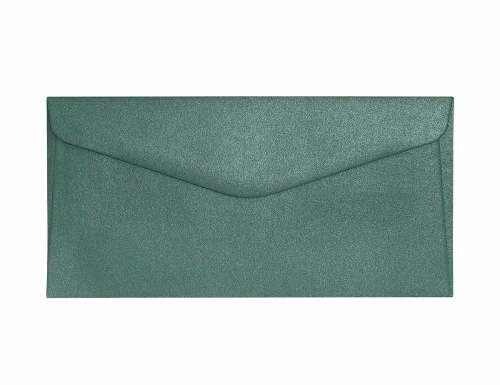 Koperty ozdobne DL 10 szt. Pearl zielony K. 150g 280144 Galeria Papieru