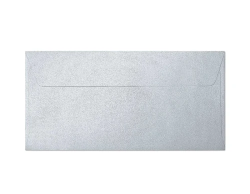 Koperty ozdobne DL 10 szt. Pearl srebrny K. 150g 280166 Galeria Papieru