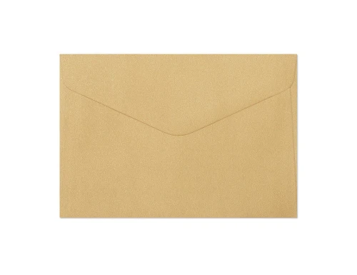 Koperty ozdobne B6 10 szt. Pearl złoty 150g 280888 Galeria Papieru