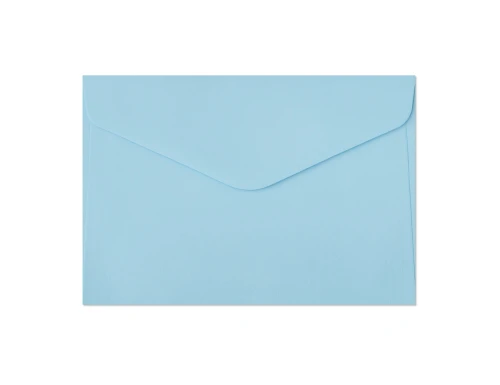 Koperty ozdobne B6 10 szt. Gładki niebieski satynowany K.130g 280828 Galeria Papieru