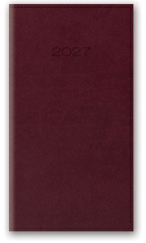 KALENDARZ NOTESOWY 80X150 11T-02-V BORDO LUCRUM