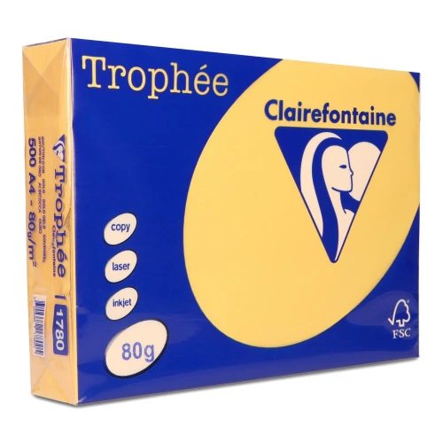 Papier ksero Trophee A4  80g 1780 złoty żółty
