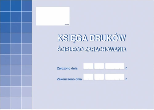 KSIĘGA DRUKÓW ŚCISŁEGO ZARACHOWANIA A4 710-1 M&P