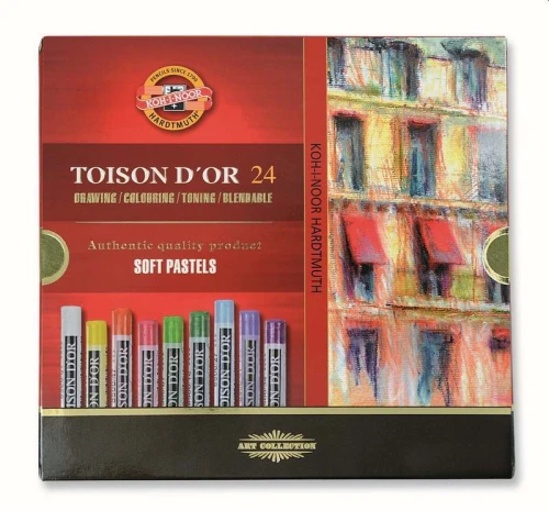 KREDKI PASTELE SUCHE 8514/24 KOLORÓW KOH-I-NOOR