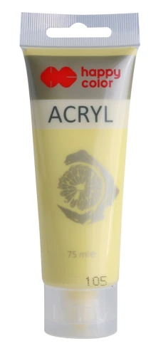 FARBA AKRYLOWA 75ML 7370 0075-105 ŻÓŁTA PASTEL HAPPY COLOR
