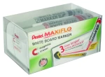 Marker do tablic komplet 4 kolory z gąbką magnetyczną MWL5M-4N MAXIFLO PENTEL