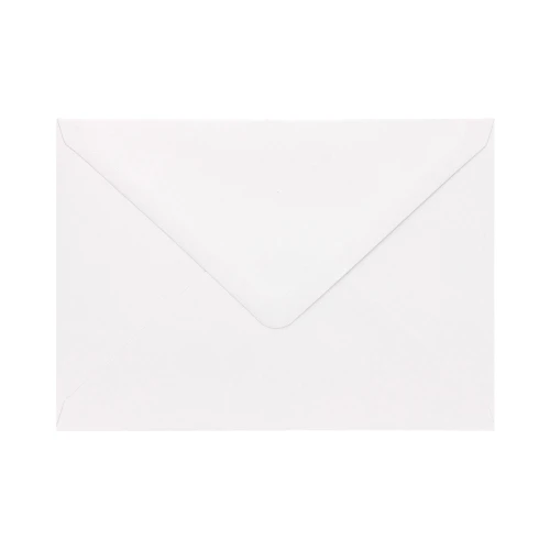 Koperty ozdobne B6 10 szt. Gładki biały 150g 280891 Galeria Papieru