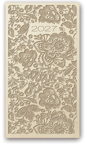 KALENDARZ NOTESOWY 80X150 11TR-19-V Relief BEŻOWY LUCRUM