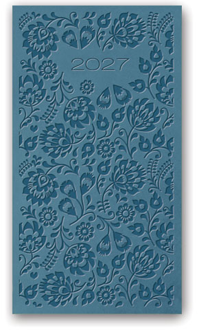 KALENDARZ NOTESOWY 80X150 11TR-23-V Relief NIEBIESKOSZARY LUCRUM