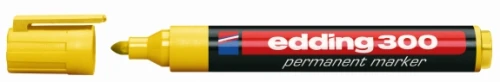 Marker permanentny okrągły E-300/005 żółty EDDING