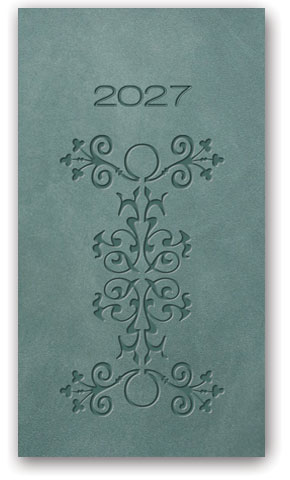 KALENDARZ NOTESOWY 80X150 11TR-26-V Relief EUKALIPTUSOWY LUCRUM