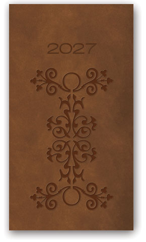 KALENDARZ NOTESOWY 80X150 11TR-27-V Relief CZEKOLADOWY LUCRUM