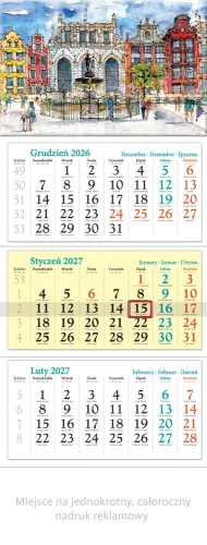 KALENDARZ TRÓJDZIELNY KT08 GDAŃSK LUCRUM
