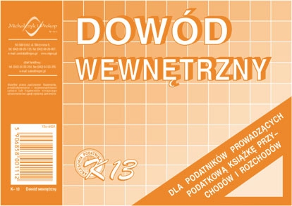 DOWÓD WEWNĘTRZNY A-6 K13 M&P