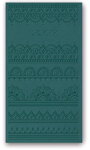 KALENDARZ NOTESOWY 80X150 11TR-21-V Relief PETROL LUCRUM