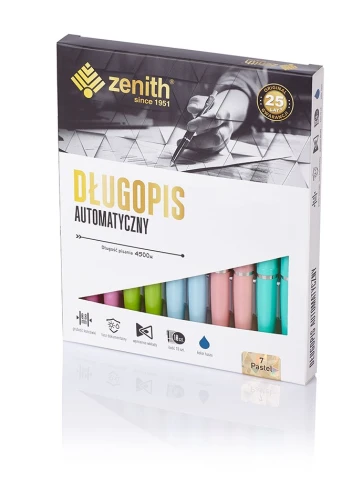 Długopis automatyczny ZENITH 7 PASTEL mix kolorów 4071010