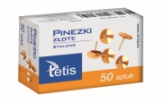 Pinezki złote TETIS 50 szt. GP-095-AO op.kartonowe
