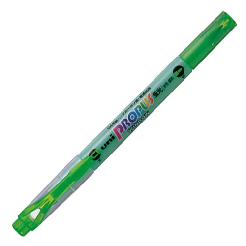ZAKREŚLACZ  UNI-BALL PUS-102T ZIELONY  DWUSTRONNY 2W1