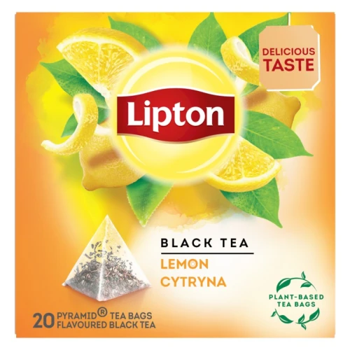 HERBATA LIPTON EKSPRESOWA 20 torebek PIRAMIDKI CYTRYNOWA