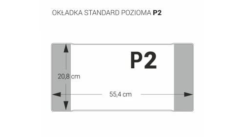 Okładka standard P2 - 208 OZK-36 pozioma bezbarwna 208 x 554 BIURFOL