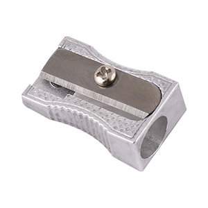 Temperówka aluminiowa, pojedyncza, srebrna 007201 D.RECT