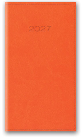 KALENDARZ NOTESOWY 80X150 11T-10-V POMARAŃCZOWY LUCRUM