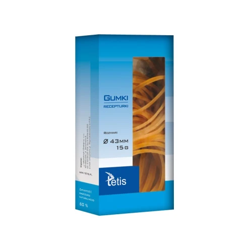 Gumki recepturki 15g średnica 43mm 90% kauczuku TETIS GG201-A